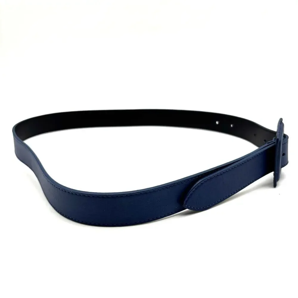 NEW B-Low the Belt Ana Vibrant Mini Royal Blue Leather Waist Belt S 28-34